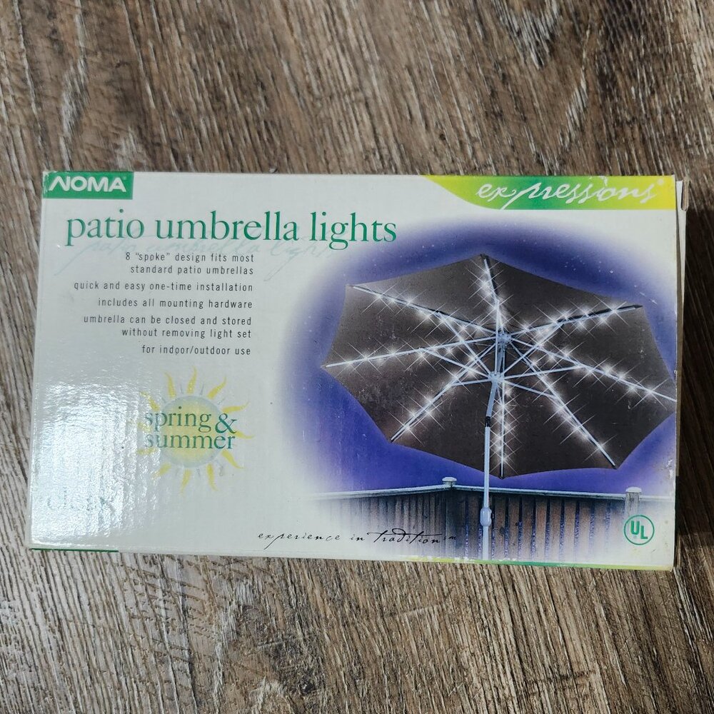Noma Patio Umbrella Lights NEW